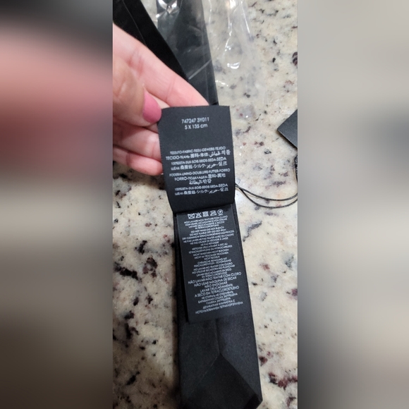 Saint Laurent Satin Tie (READ DETAILS) - Picture 5 of 9